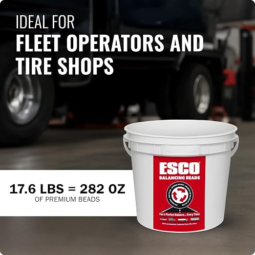 ESCO Tire Balance Beads – 17.6 lb Bulk Bucket | Reusable Ceramic Balancing Beads - Image 7