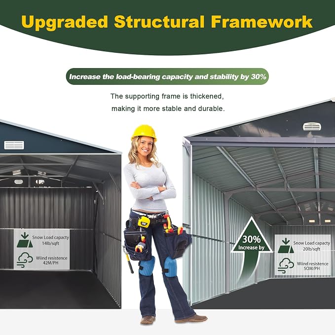 Outdoor Storage Shed 20x13 FT, Sheds & Outdoor Storage Clearance - Image 3