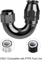 EVIL ENERGY 8AN 180 Degree PTFE One Piece Full Flow End Hose Fitting Aluminum - Image 5