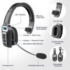 Trucker Bluetooth Headset, V5.2 Wireless Headset - Image 2