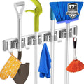 Broom Holder Wall Mount Mop and Broom Hanger Wall Mounted Garage Storage Rack by reliahom