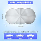EcoNour Car Windshield Sunshade Umbrella | Foldable Car Umbrella Sun Shade - Image 3