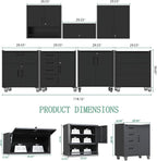 Metal Tool Cabinet, Garage Storage Cabinet System, Wall Cabinet & Locking - Image 2