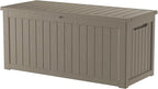 270 Gallon Outdoor Storage Box Patio Deck Box Waterproof, Resin Lockable by Decksplore%E2%80%94BuiltforOutdoor