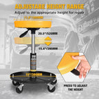 YELLOW JACKET Rolling Mechanic Stool - Image 3