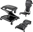 Powerbuilt 42-Inch Triplex Folding Creeper, Rolling Seat, and Brake Stool by PowerbuiltTools