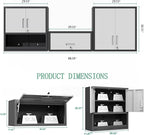 Metal Tool Cabinet, Garage Storage Cabinet System, Wall Cabinet & Locking - Image 3