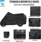 Deluxe Motorcycle Cover, Waterproof All Weather Outdoor Protection Universal - Image 2
