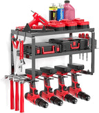 Heavy Duty Drill Holder & Power Tool Organizer Wall Mount, Metal Cordless Tool by MAVIKS