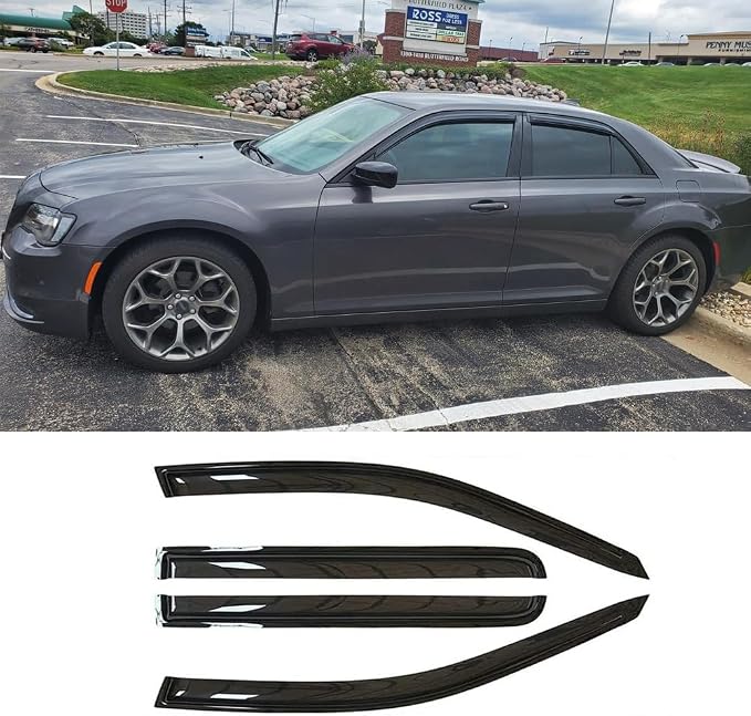 Sunproof Waterproof Side Window Wind Deflector, Window Visor fit - Image 3