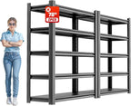 Garage Shelving Unit, Heavy Duty 5 Tier Storage Shelf, Industrial Utility by OLLRRACT