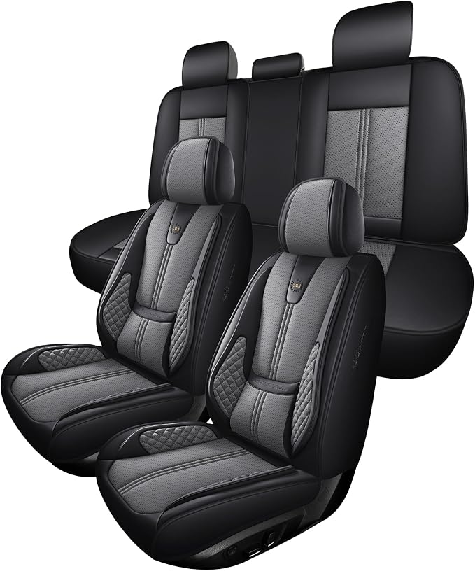 Car Seat Covers Front Only, Easy Install Luxury Leather Automotive Seat Covers - Image 6