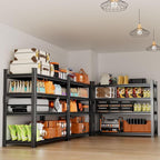 Storage Shelves Heavy Duty, 4-Tier Adjustable Metal Industrial Utility Shelf - Image 6