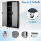 71" H×32" W×16" D Garage Storage Cabinet - Image 4