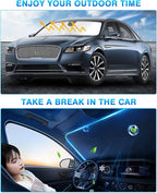 KUST Windshield Sun Shade for Lincoln Continental 2017-2020 Window Shade Sun - Image 5
