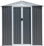 6x4 FT Outdoor Storage Shed, Metal Garden Shed - Image 6