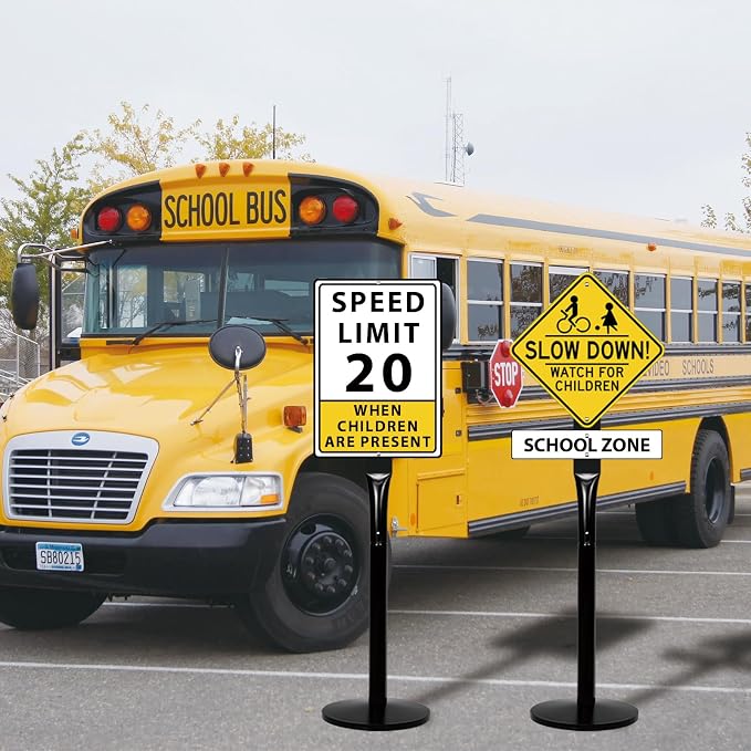 Parking Sign Stand with Base - Image 6