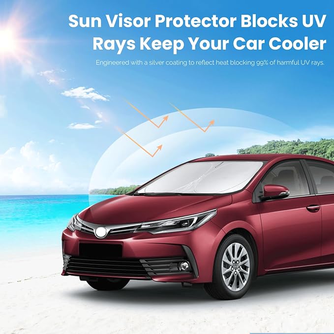 Custom Fit Corolla Windshield Sunshade - Image 5