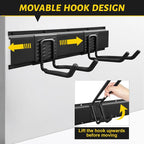 Garage Tool Organizer Wall Mount, 48 Inches Garden Tool Organizer - Image 3