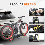 2 E-Bike Foldable Hitch Mount Bike Rack - Image 2