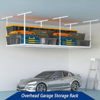 3 x 8FT Overhead Garage Storage Rack, Adjustable Ceiling Storage Racks - Image 3