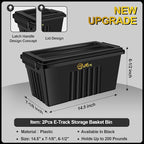2 Pack E-Track Basket Storage Bin - Image 2