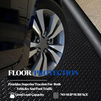 BESEA 4 x 10 FT Garage Floor Mat, Heavy Duty Diamond Plate Rubber Parking Mat – - Image 4