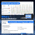 XTOOL IP616 V2.0 OBD2 Scanner Diagnostic Tool - Image 6