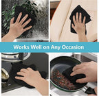 HOMEXCEL Black Microfiber Cleaning Cloth, 8 Pack Cleaning Towels - Image 5