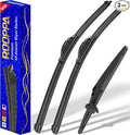 3 wipers Replacement for 2003-2009 Toyota 4Runner, Windshield Wiper Blades by ROOPPA