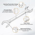 HARFINGTON 5pcs Double Open End Wrench 24mm x 27mm Metric 15 Degree Offset - Image 4