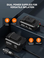 AstroAI C2 Cordless Tire Inflator Air Compressor 20V Rechargeable Battery - Image 5