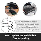 16.5" Radar Detector Hardwire Power Cord Mirror Wire Plug Tap Set - Image 3