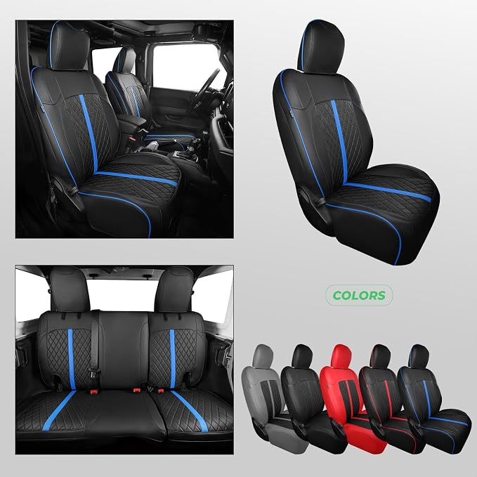 for Jeep Wrangler Seat Covers 4Door JK 2013 2014 2015 2016 2017, Custom Car - Image 8