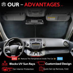 KAYZT Windshield Sun Shade for 2019-2025 2026 Hyun-dai Santa Fe Foldable - Image 4