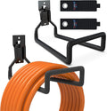 3-H Garden Hose Holder Wall Mount 2 Pack, Solid Steel Hose Hanger wih Extension by 3-H