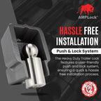 AMPLock - U-BRU2 2" Heavy Duty Ball Coupler Lock - Square Edge Design - - Image 4