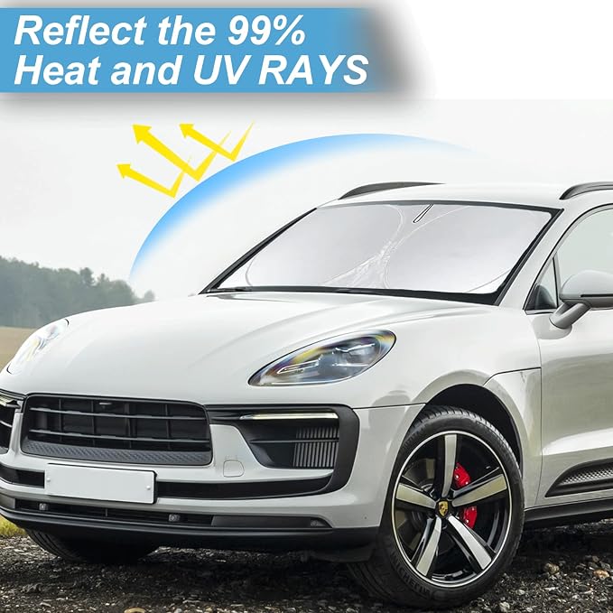 Custom Fit Macan Windshield Sunshade - Image 2