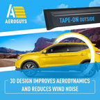 Extra Durable Window Deflectors Tape-On Window Visors Rain Guards Fit - Image 5