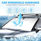 KUST Windshield Sun Shade for 2024 2025 2026 Hyundai Santa Fe Custom Fit - Image 2