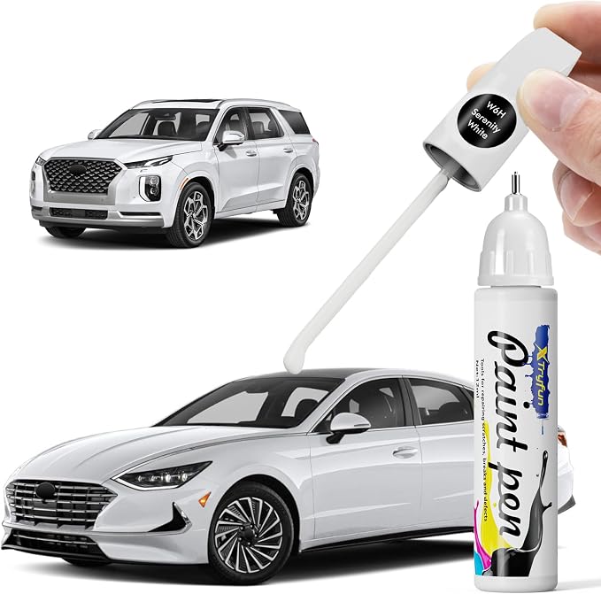 Hyper White Touch Up Paint Compatible by XTryfun