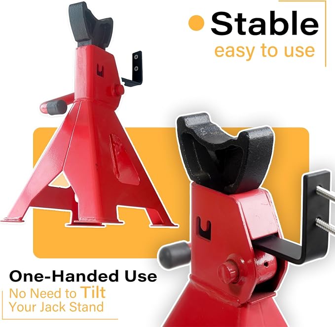 4 Packs Jack Stands Wall Mount Organizer, Heavy Duty Stainless Steel Holder - Image 4