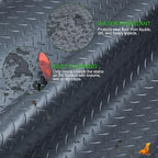 SEAL 6 x 10 Ft Premium Garage Floor Mat, Solid 2.8mm Thick Gray Commercial - Image 4