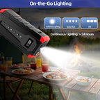 10800mAh Car Jump Starter with Air Compressor and USB/Type-C Charger, - Image 6