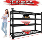 Storage Shelves, Garage Shelving Heavy Duty 2640LBS Capacity, 4 Tier Utility - Image 3