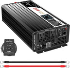 Xijia 2000W Pure Sine Wave dc to ac Inverter Remote Switch DC 24V to AC 120V by XIJIA