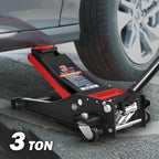 DNA MOTORING Floor Jack 3 Ton Capacity, Fast Lift Service Jack Low Profile - Image 2