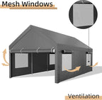 JY QAQA 10x20 FT Heavy Duty Carport - Image 4