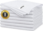 FIXSMITH White Microfiber Cleaning Cloth -Pack of 8, Highly Absorbent Cleaning by FIXSMITH