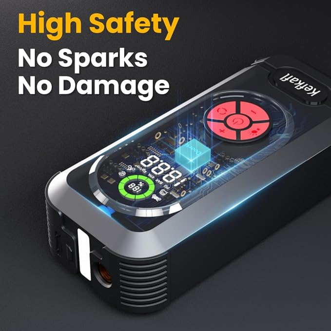 Jump Starter with Air Compressor, 4000A Car Battery Jump Starter Portable 150 - Image 7